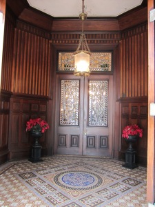 If you were considered a "guest," you would enter the house through these doors.
