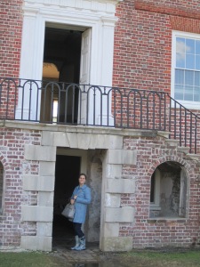 Me at the back of the house, in the slave quarters