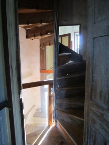 slave stairwell..so they would not be heard or seen